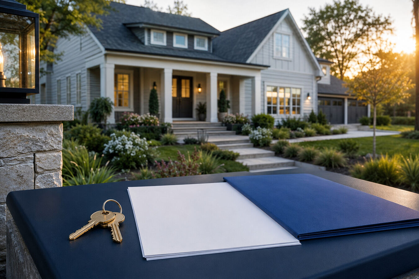 Mortgage documents and model home